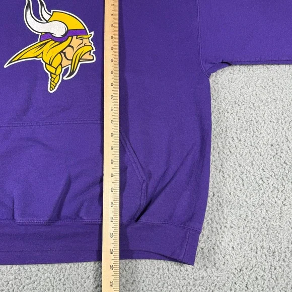 Minnesota Vikings Hoodie Size XL Purple NFL Team AppareL Logo - Picture 5 of 6